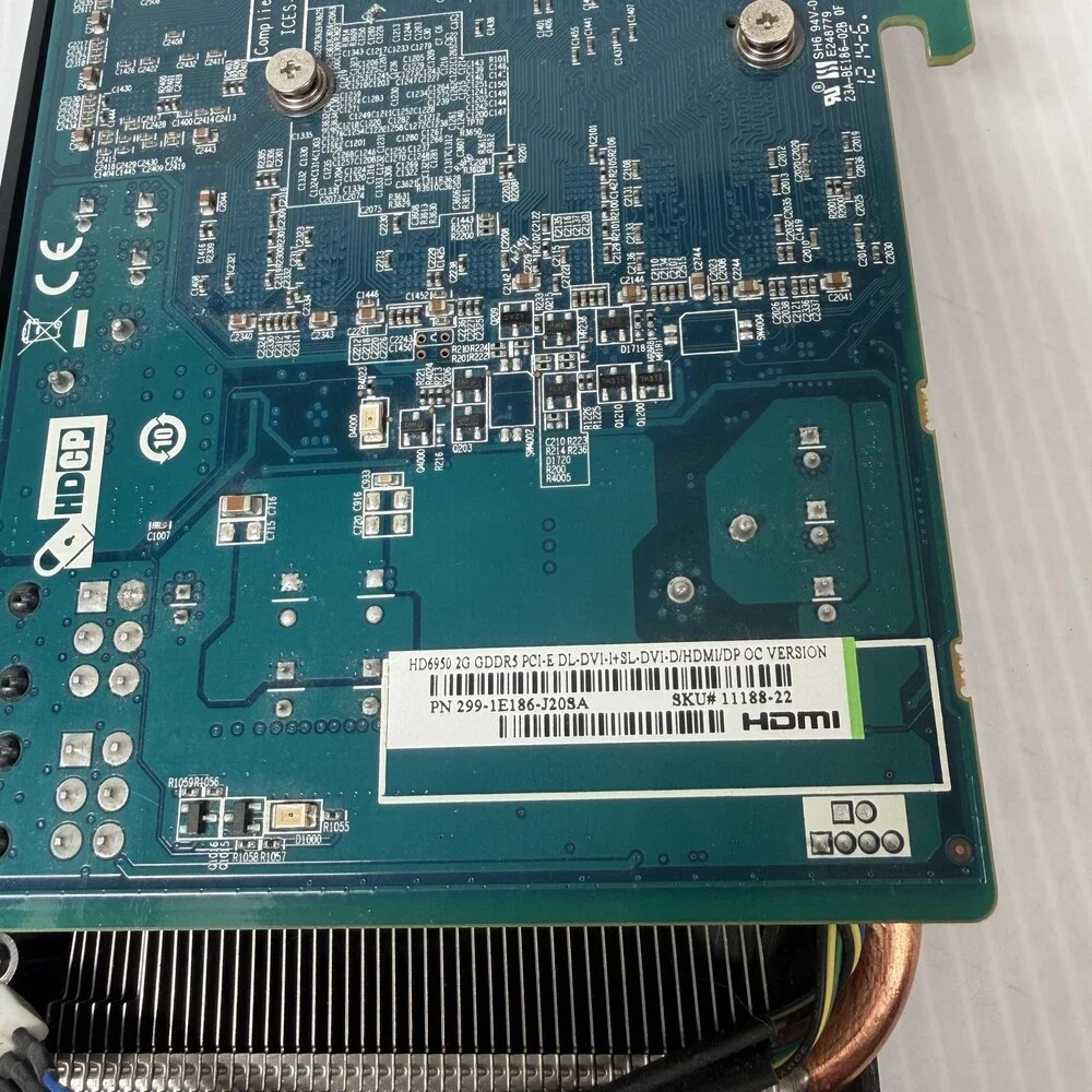 Sapphire Radeon HD 6950 2GB GDDR5 PCIe Graphics Video Card Dual-X DVI HDMI DP